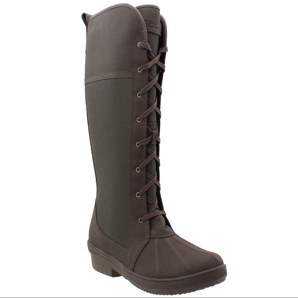 NIB Clarks Carima Pluma Waterproof Snow Winter Knee High Boot - Picture 9 of 14